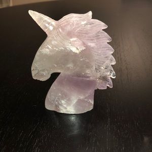 Amethyst carved unicorn